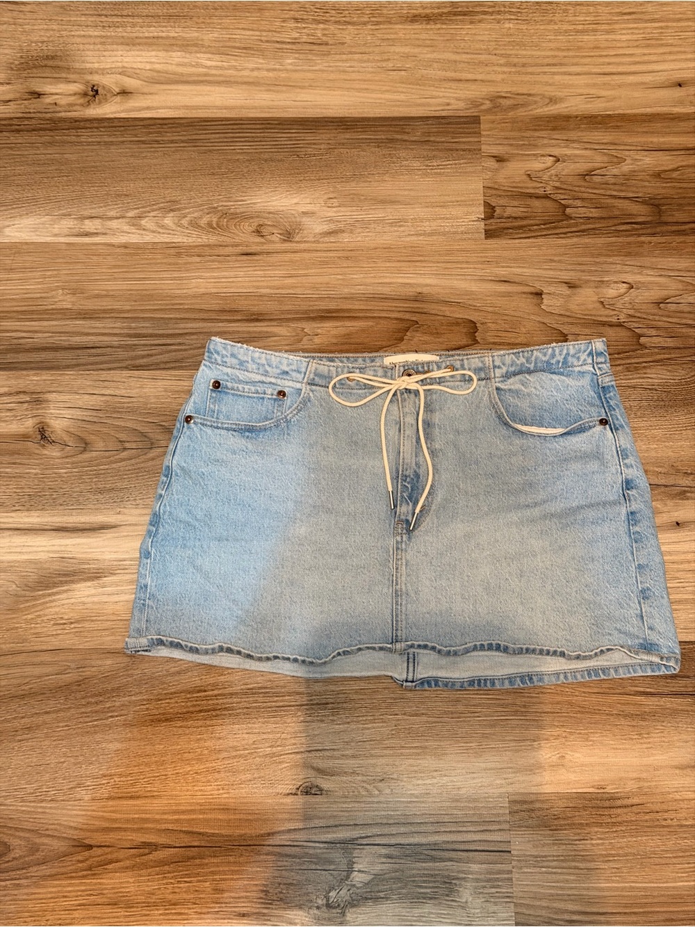 Abercrombie & Fitch Light Blue Denim Mini Skirt